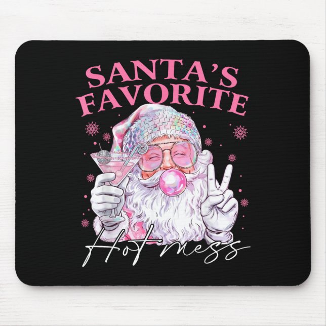 Santa's Favorite Hot Mess Funny Christmas  Musmatta (Framsidan)