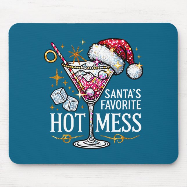 Santa's Favorite Hot Mess Long Sleeve  Musmatta (Framsidan)