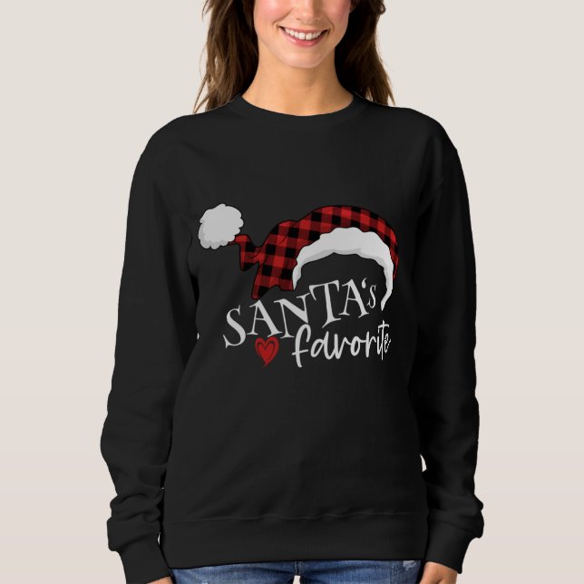 Santa's Favorite i Red Buffalo Play Santa Hat to T Shirt (Framsida)