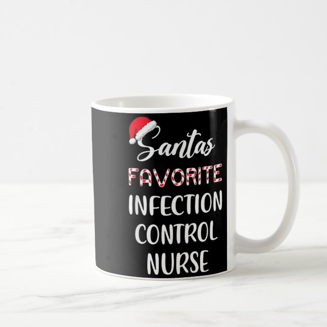 Santa's Favorite Infection Control Nurse Christmas Kaffemugg (Höger)
