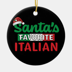 Santa's Favorite Italiano Julgransprydnad Keramik
