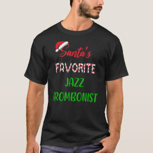 Santas Favorite Jazz Trombonist trombone Christm T Shirt