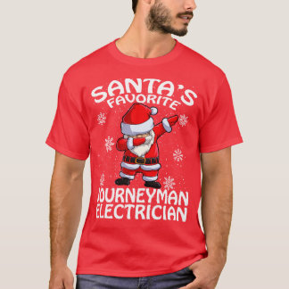Santas Favorite Journeyman Electrician jul T Shirt