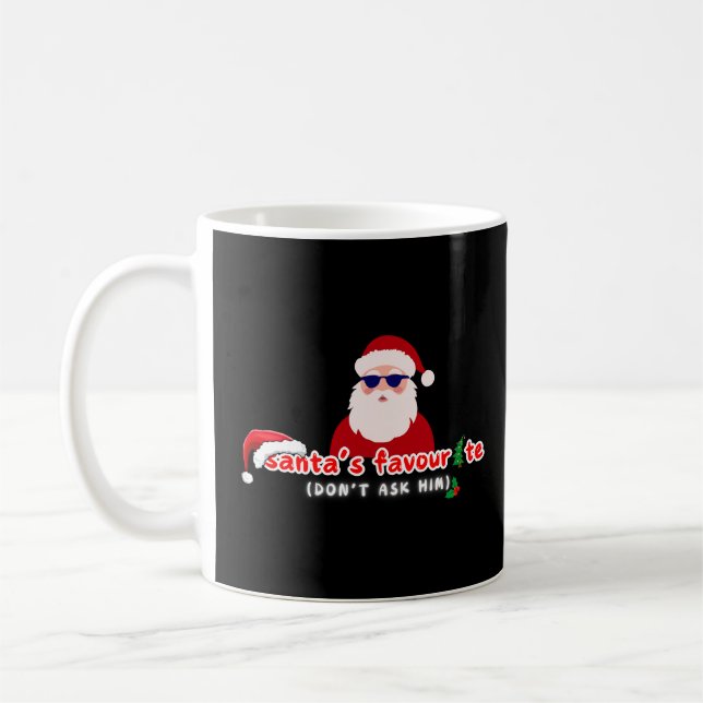 Santa's Favorite jul Speciell Tri-Blend Shir Kaffemugg (Vänster)