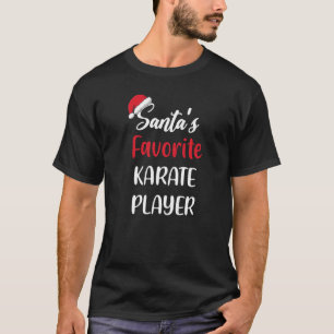 Santas Favorite Karate Player jul Karate T Shirt