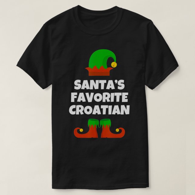 Santa's Favorite Kroan Gift Funny julklapp T Shirt (Design framsida)