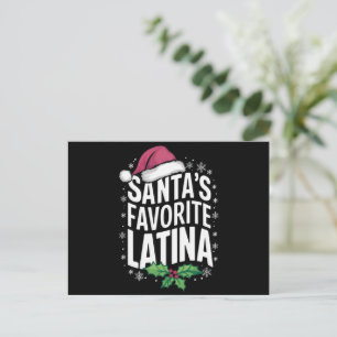 Santa's Favorite Latina jul Ugly Julafton Helg Vykort