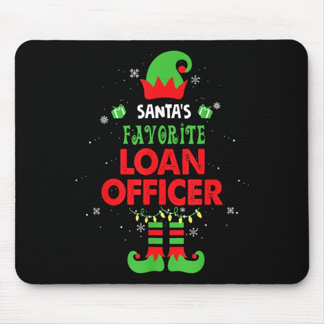 Santa's Favorite Loan Officer Funny Elf Family Xma Musmatta (Framsidan)