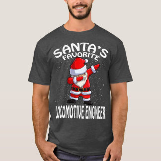 Santas Favorite Locomotive Ingenjör jul T Shirt