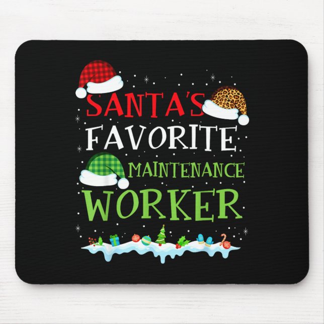 Santa's Favorite Maintenance Worker Fun Christmas  Musmatta (Framsidan)
