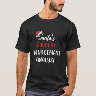 Santas Favorite Management Analyst - julklapp T Shirt