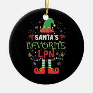 Santas Favorite Massage Therapist Julgransprydnad Keramik