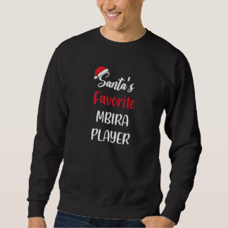 Santas Favorite Mbira Player Christmas mbira Lång Ärmad Tröja