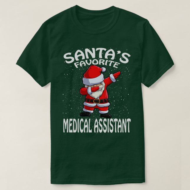 Santas Favorite Medical Assistant jul T Shirt (Design framsida)