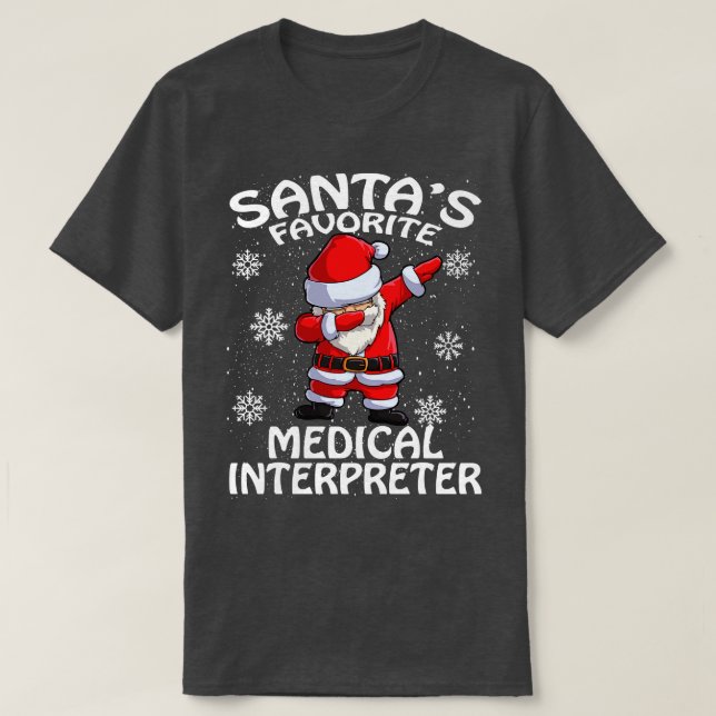 Santas Favorite Medical Interpreter Jul T Shirt (Design framsida)