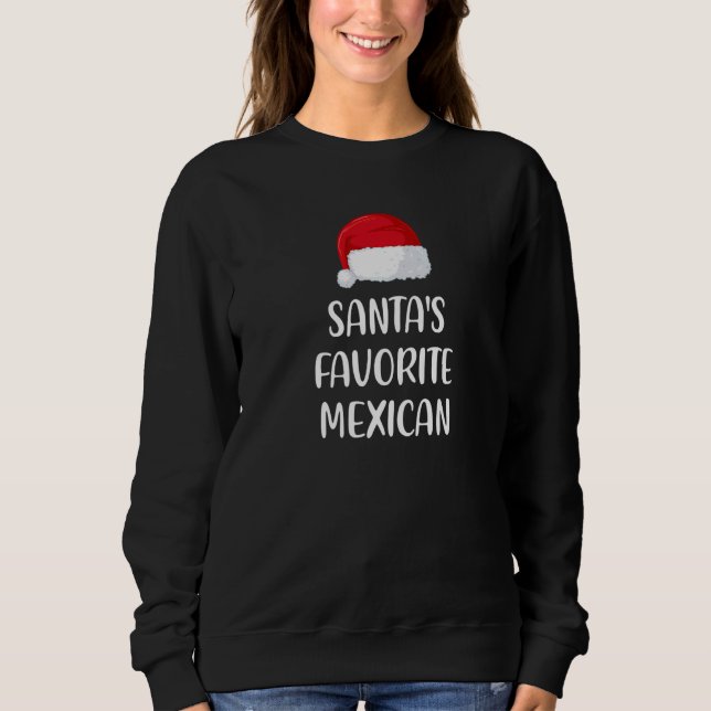 Santas Favorite Mexican Christmas   Xmas pajama T Shirt (Framsida)