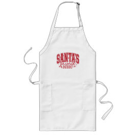 Santa's Favorite Mom Apron Långt Förkläde