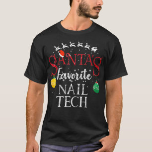 Santas Favorite Nagel Tech julgåva Nagel T Shirt