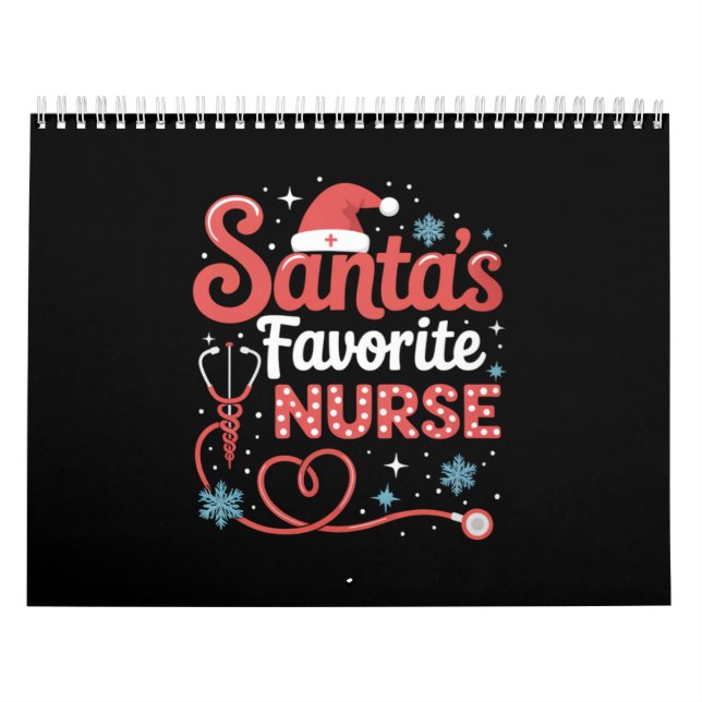 Santa's Favorite Nurse-jul Kalender (Omslag)