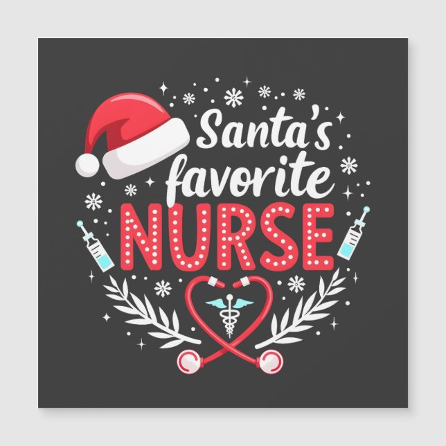 Santa's Favorite Nurse jul Nursing (Framsida)