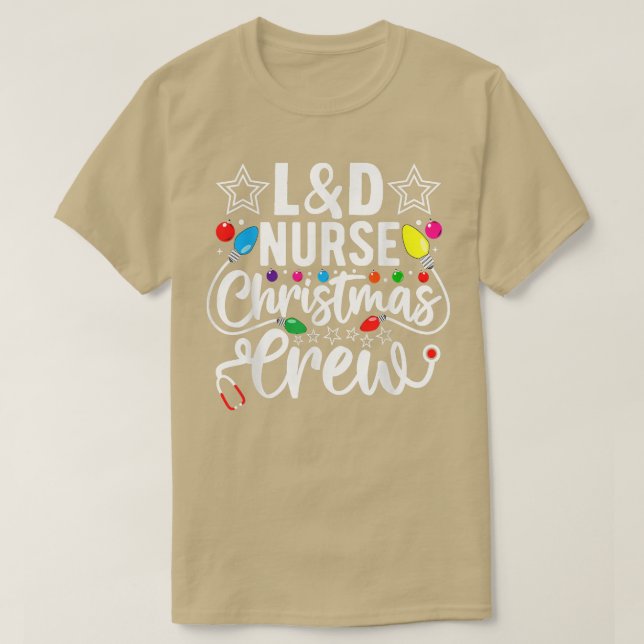 Santa's Favorite Nurse Julafton Light Santa Hat Je T Shirt (Design framsida)
