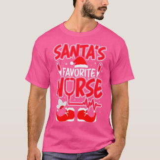 Santas Favorite Nurse julafton T Shirt