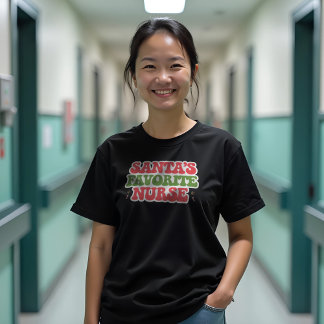Santa's Favorite Nurse T Shirt