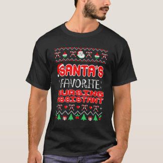 Santas Favorite Nursing Assistant jul Ugly S T Shirt