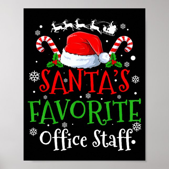 Santa's Favorite Office Staff Christmas Party  Poster (Framsidan)
