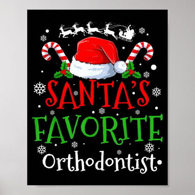 Santa's Favorite Orthodontist Christmas Party  Poster (Framsidan)