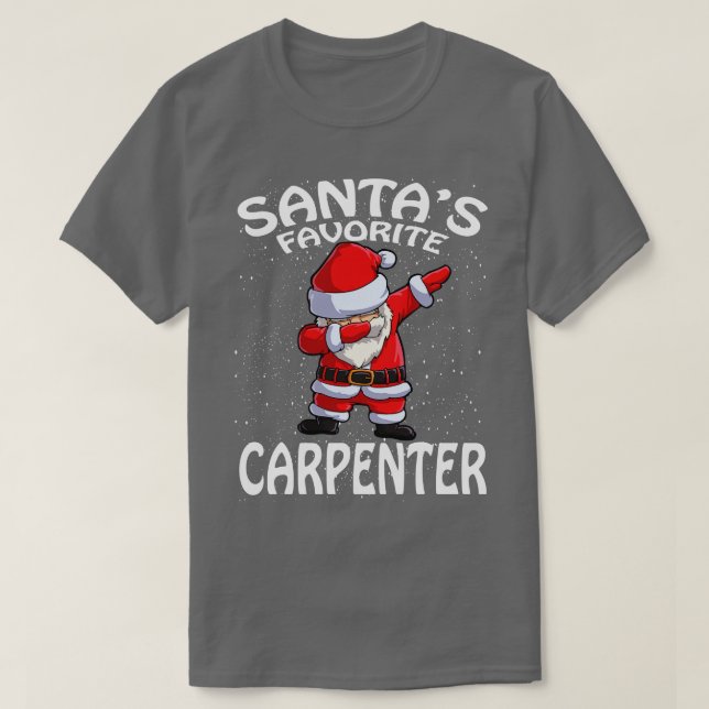 Santas Favorite Penter jul T Shirt (Design framsida)