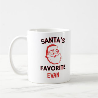 Santa's Favorite Personlig Namn jul Mugg