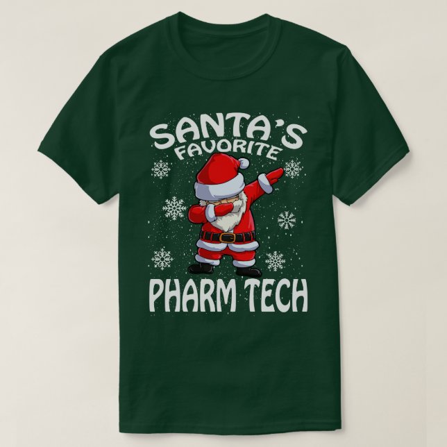 Santas Favorite Pharm Tech-jul T Shirt (Design framsida)
