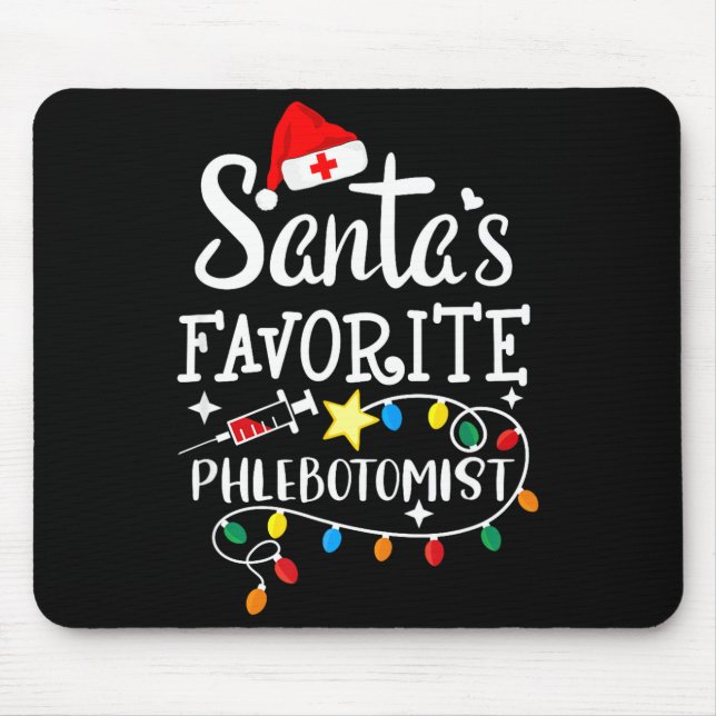 Santa's Favorite Phlebotomist Christmas Phlebotomy Musmatta (Framsidan)