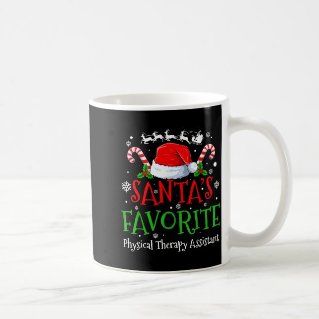 Santa's Favorite Physical Therapy Istant Christmas Kaffemugg (Höger)