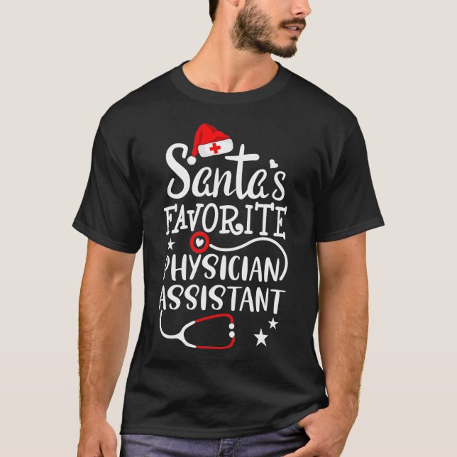 Santas Favorite Physician Assistant jul Heal T Shirt (Framsida)
