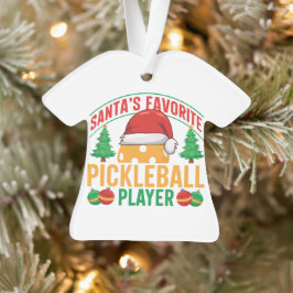 Santa's Favorite Pickleball Player - Funny
