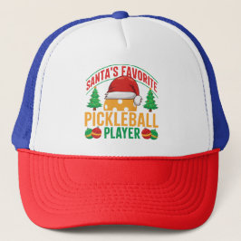 Santa's Favorite Pickleball Player - Funny Keps