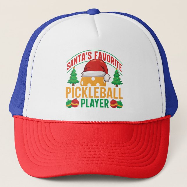 Santa's Favorite Pickleball Player - Funny Keps (Framsida)