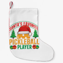 Santa's Favorite Pickleball Player - Funny
