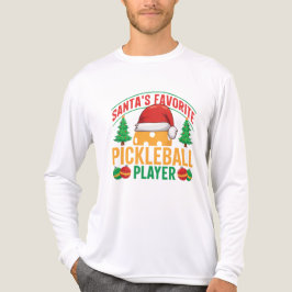Santa's Favorite Pickleball Player - Funny T Shirt