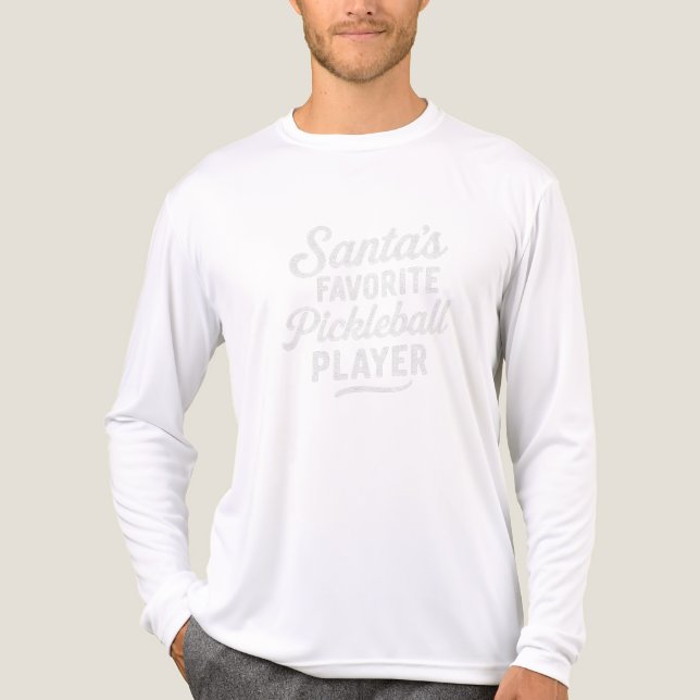 Santa's FAVORITE Pickleball PLAYER T Shirt (Framsida)