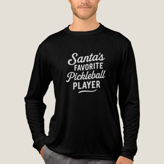 Santa's FAVORITE Pickleball PLAYER T Shirt (Framsida)
