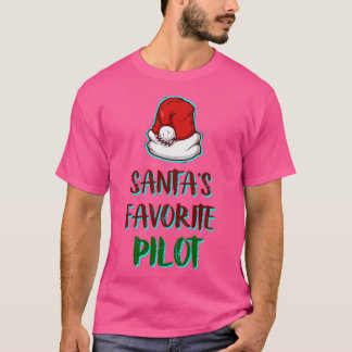 Santas Favorite Pilot Funny Jultomten jul T Shirt