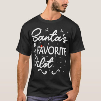 Santas Favorite Pilot julpilot T Shirt
