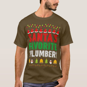 Santas Favorite Plumber jul Ornament Julafton T Shirt