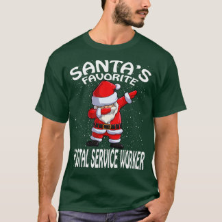 Santas Favorite Postal Service Worker jul T Shirt