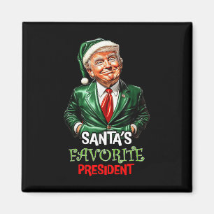 Santas Favorite President Funny Santa Trump 2024 Magnet