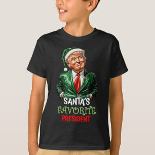 Santas Favorite President Funny Santa Trump 2024 T Shirt