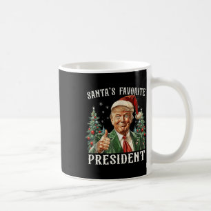 Santa's Favorite President Funny Trump jul X Kaffemugg